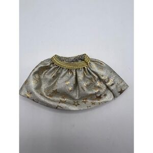 Vintage Mattel Barbie 1992 Hollywood Hair Gold Metallic Skirt Doll Clothing 90s